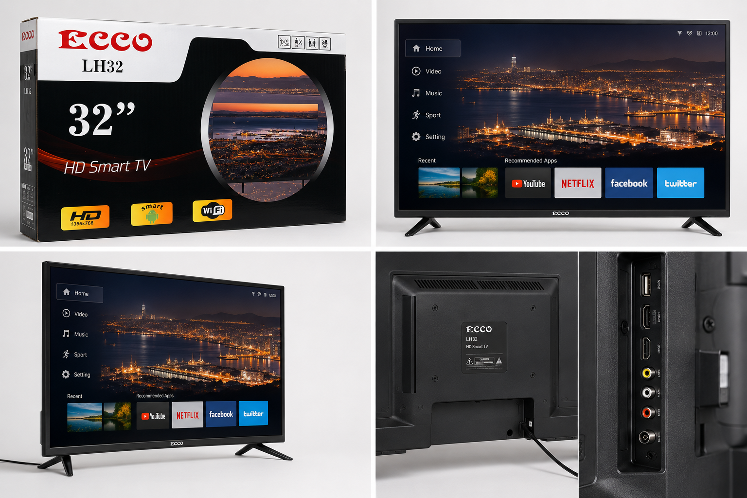 ECCO 32" HD Smart TV (LH32)