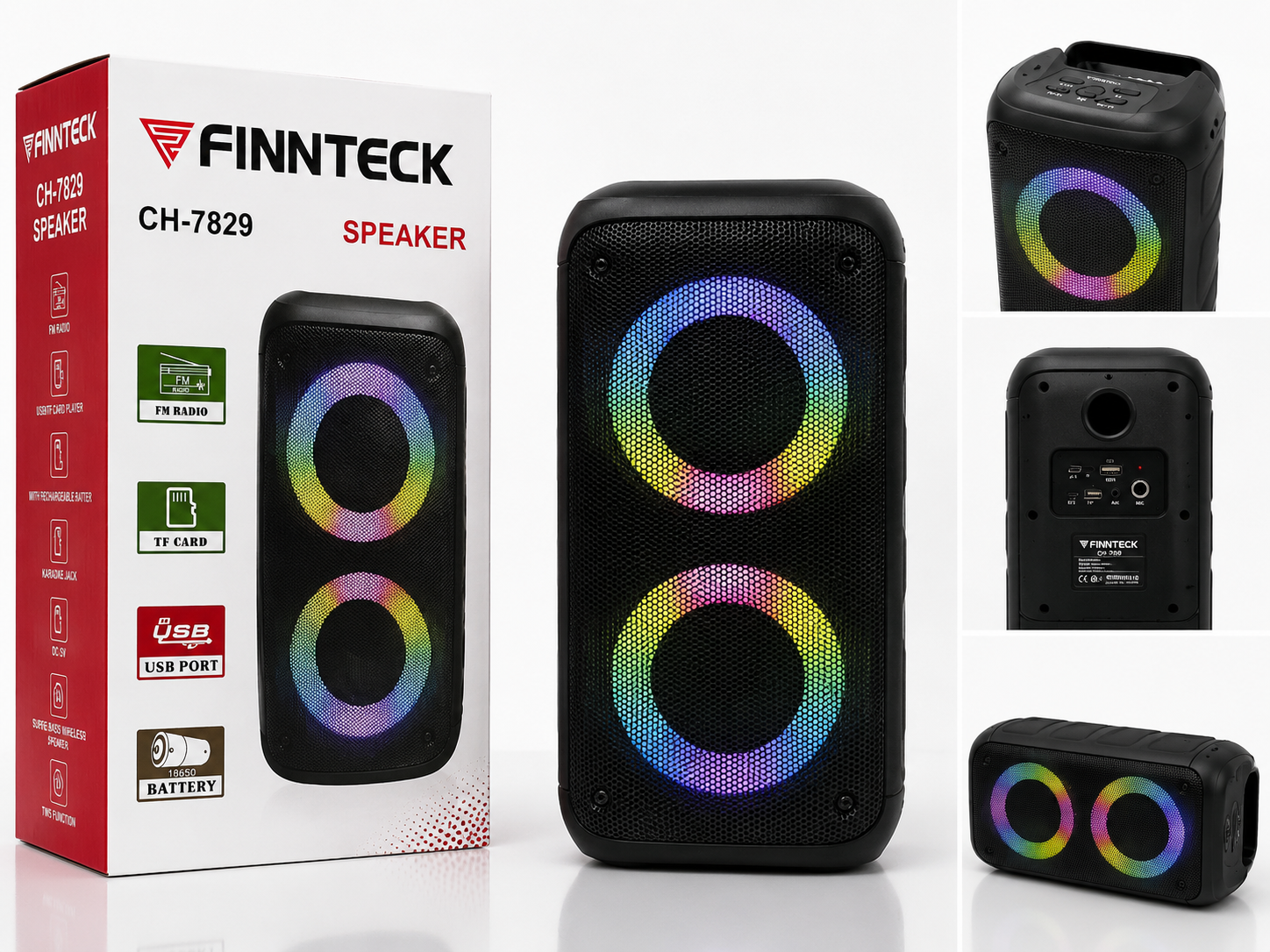 FINNTECK CH-7829 Wireless Bluetooth Speaker