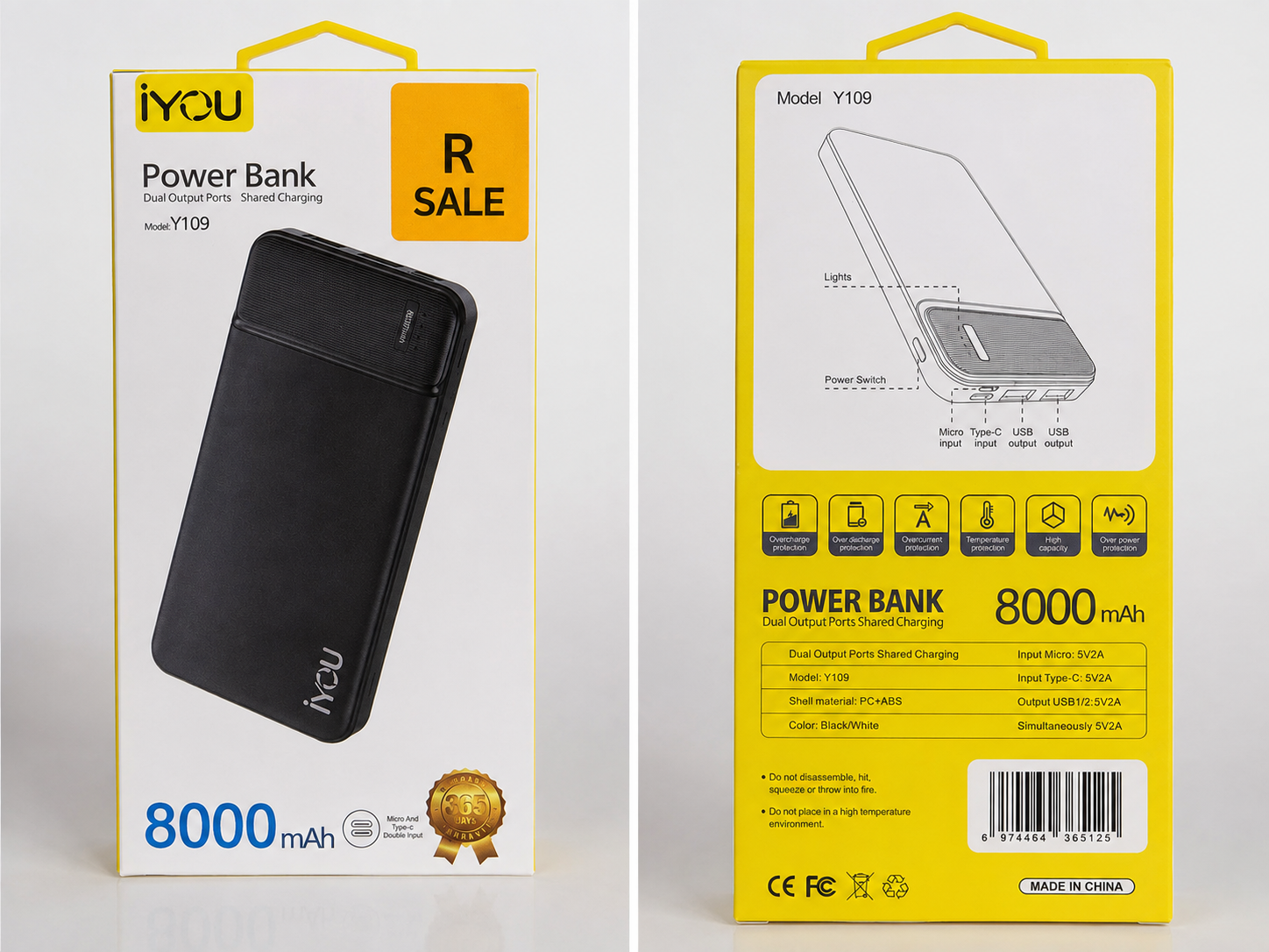 iYOU Y109 8000mAh Power Bank