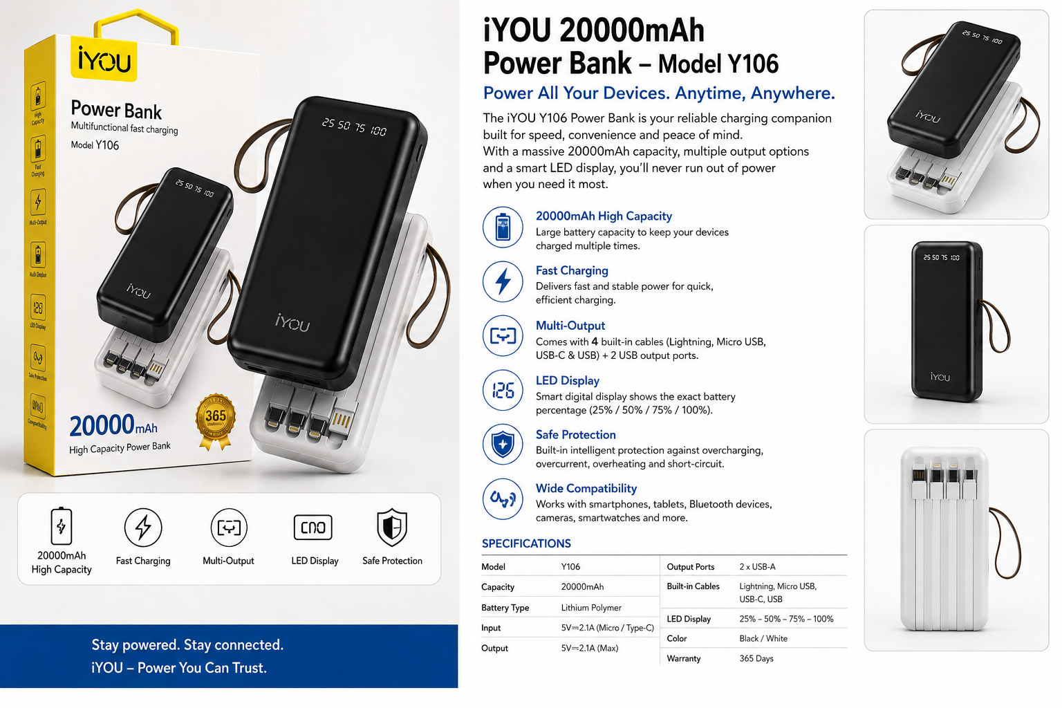 Power bank (iYou) 20000mAh