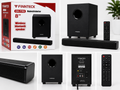 FINNTECK CH-7793 8" Wireless Bluetooth Soundbar & Subwoofer